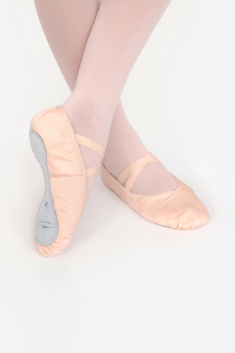 profesjonalne baletki intermezzo w kolorze ballet pink z dzieloną podeszwą