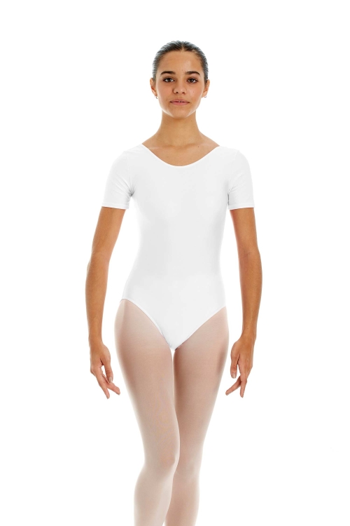 3050_001_1.jpgbody baletowe z krótkim rękawem biały