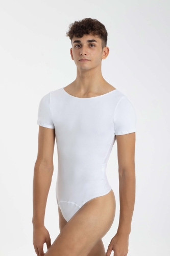 białe męskie body baletowe