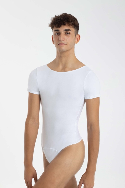 białe męskie body baletowe