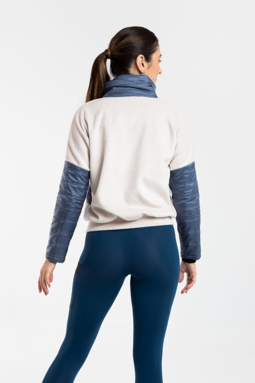 bluza łyżwiarska z pikowaną wstawką - CELINE tył