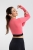 bluza ocieplana Amoli intermezzo kolor coral tył