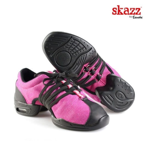 sneakery Sansha model  STUDIO 54 P54C kolor różowy mieniący