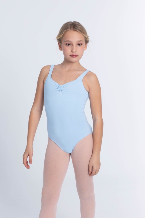 klasyczne body baletowe model 31232 kolor jasnoniebieski widok przód